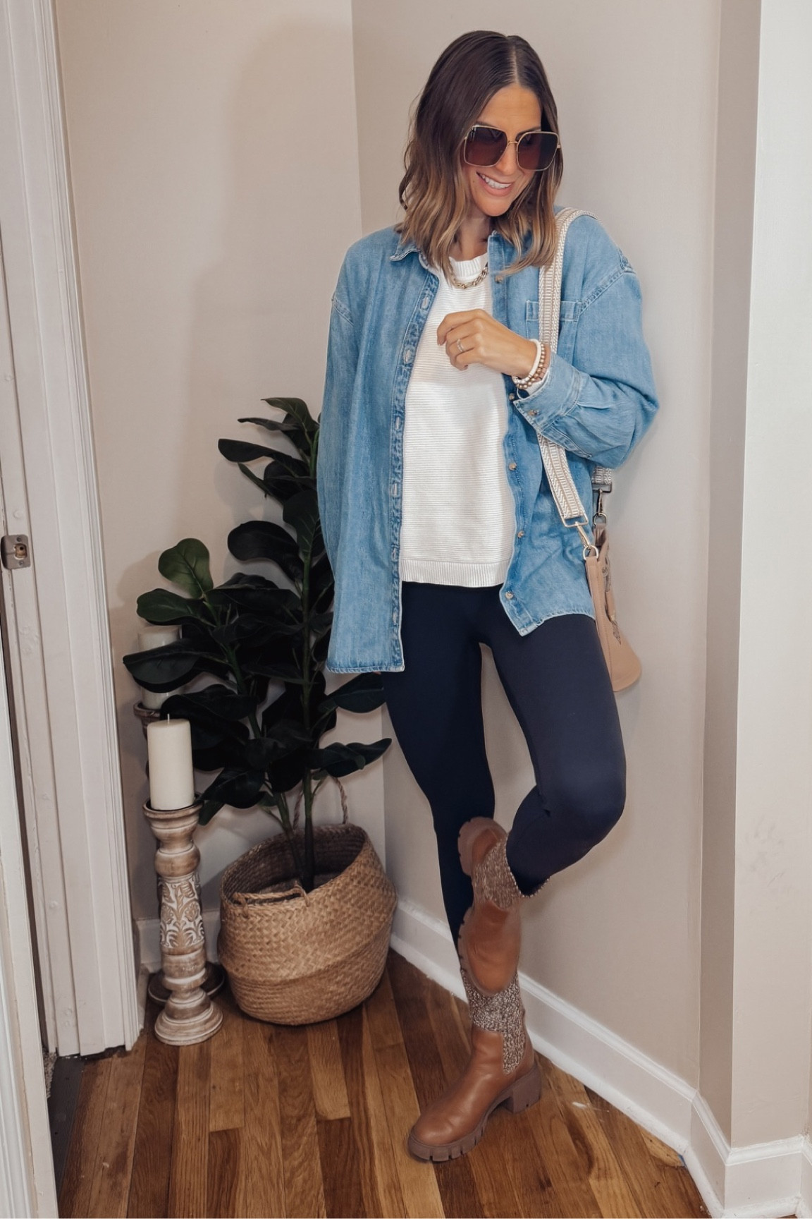 Casual mom look
Closet staples

Wearing a small in everything. 
Denim jacket is a must and fits oversized. Boots were a few seasons ago from Target!

#LTKSaleAlert #LTKxPrimeDay #LTKStyleTip