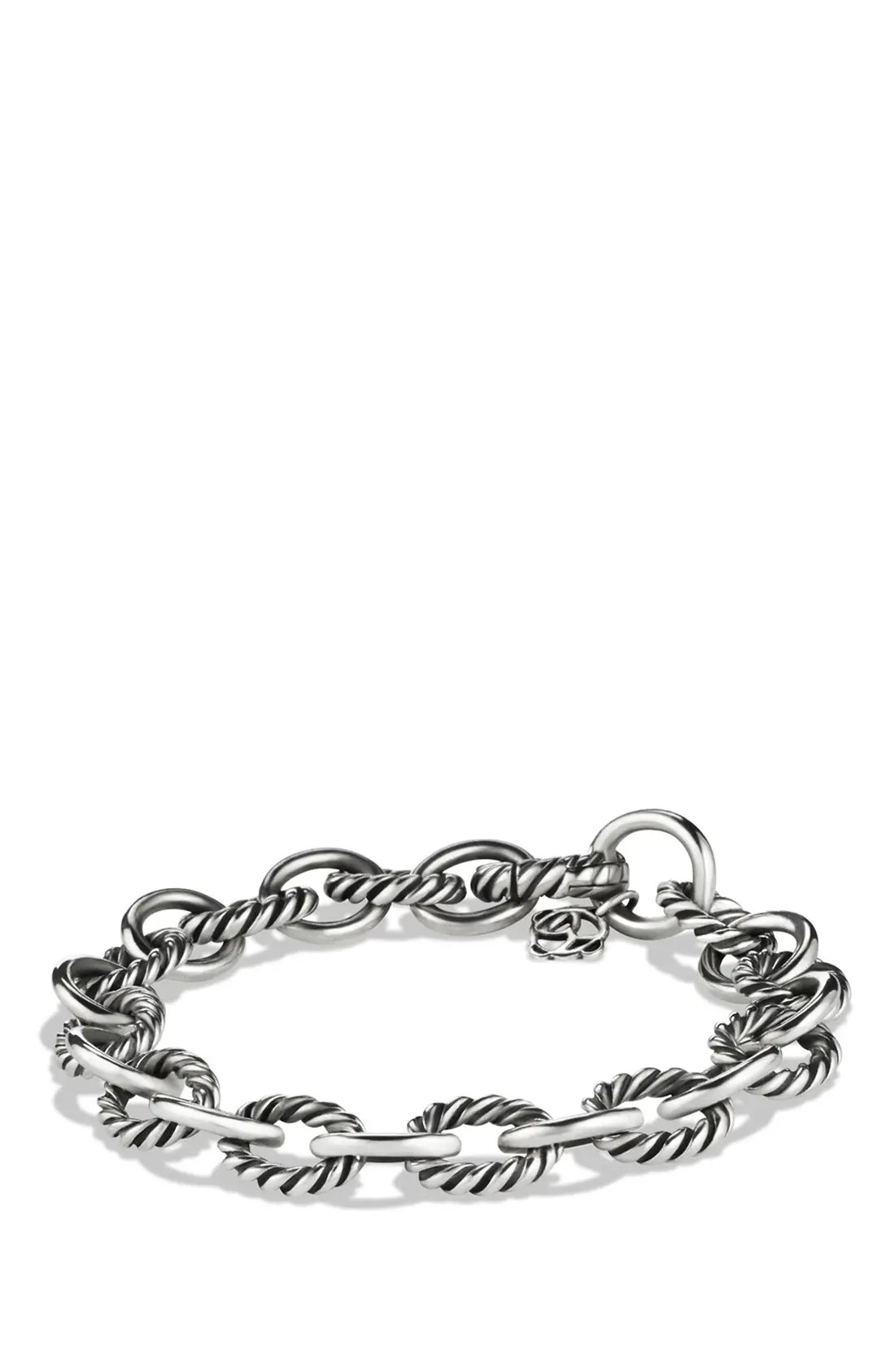 David Yurman Oval Link Bracelet, Size 7 in Silver at Nordstrom | Nordstrom