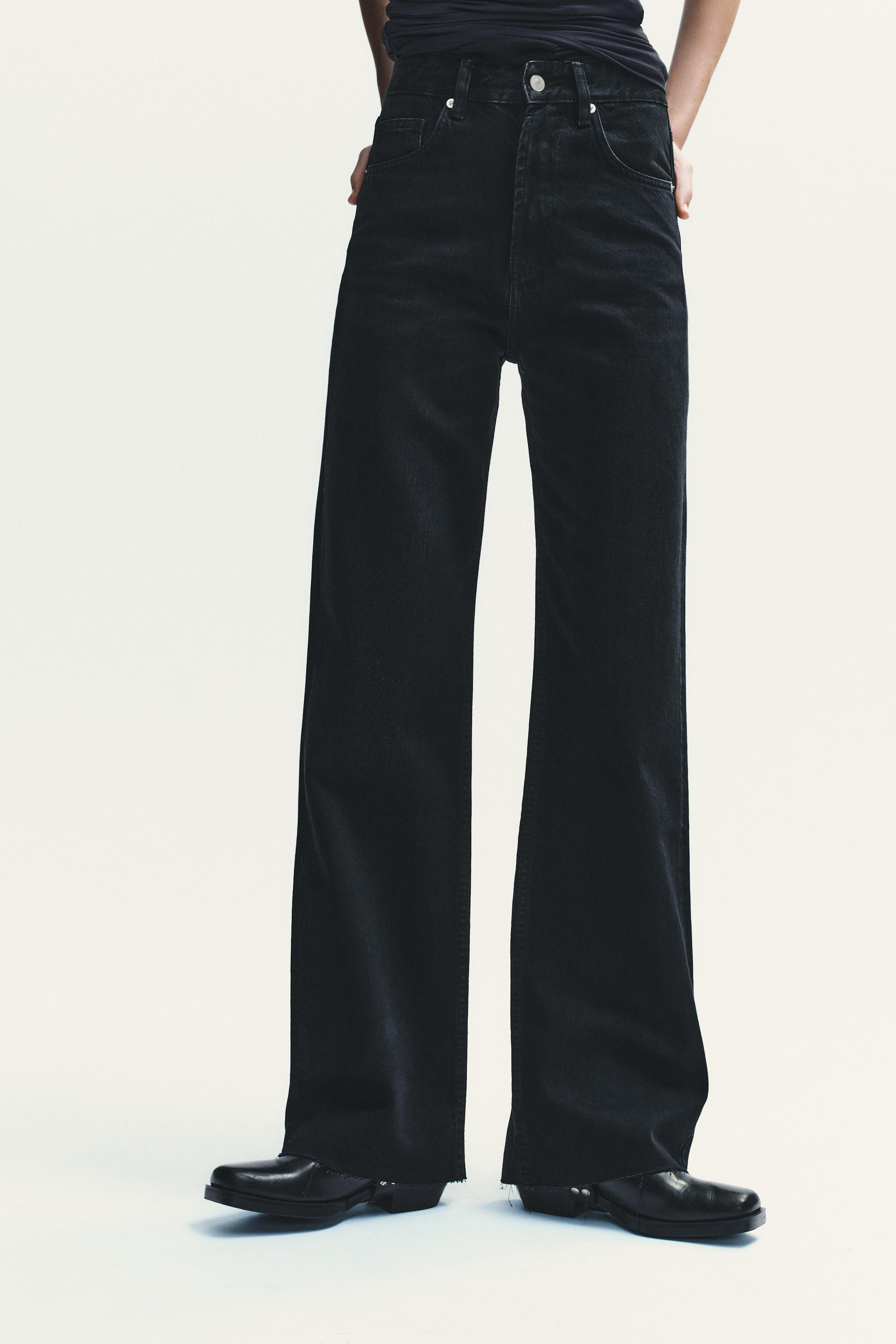 TRF WIDE-LEG HIGH-WAIST FULL-LENGTH JEANS | Zara AU