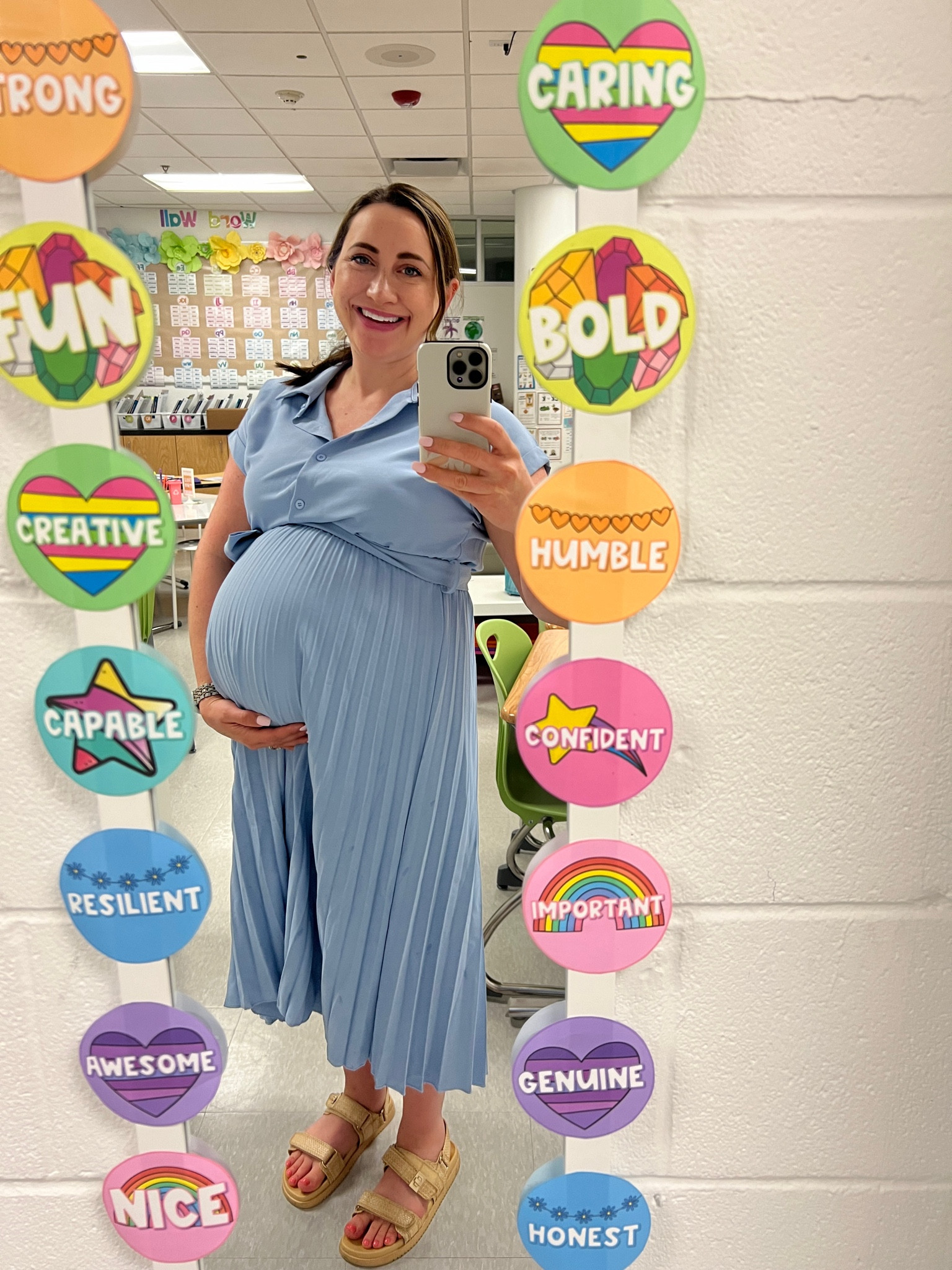 Amazon bump friendly dress! I’ve been wearing this throughout the pregnancy, and it’s nice it is making it all the way to the end. So cute and flattering! 37 weeks, 5”2 size large. Great for work!

#LTKFindsUnder50 #LTKBump #LTKStyleTip