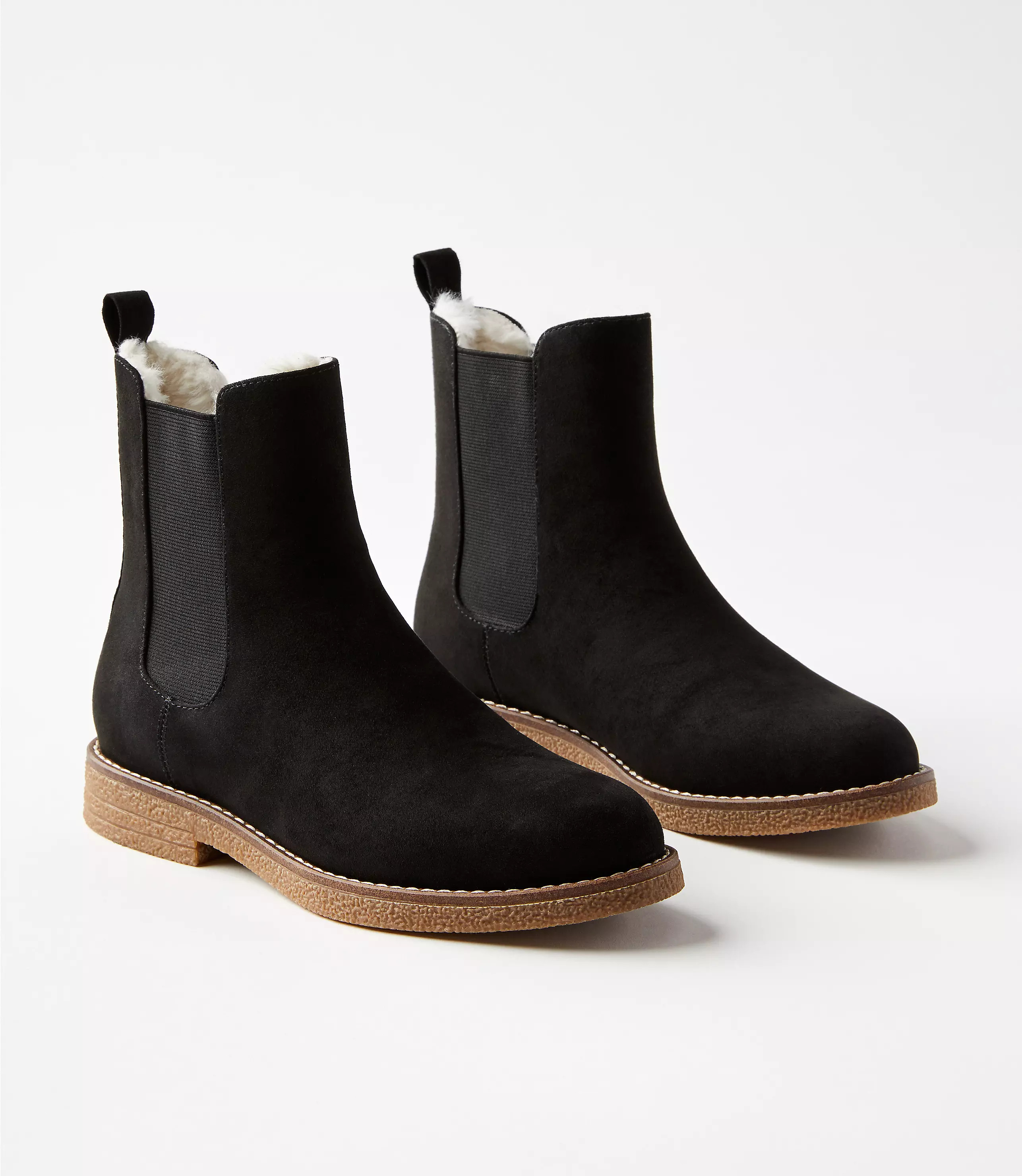 Faux Fur Lined Chelsea Boots | LOFT