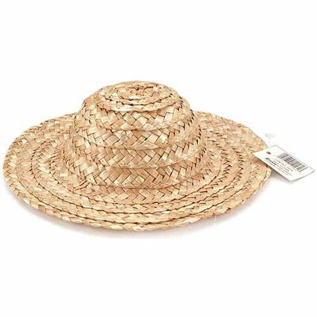 Darice Round Top Straw Hat, Natural | Walmart (US)