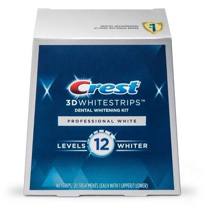 Crest 3D Whitestrips Professional White Teeth Whitening Kit Enamel Safe - 20ct | Target