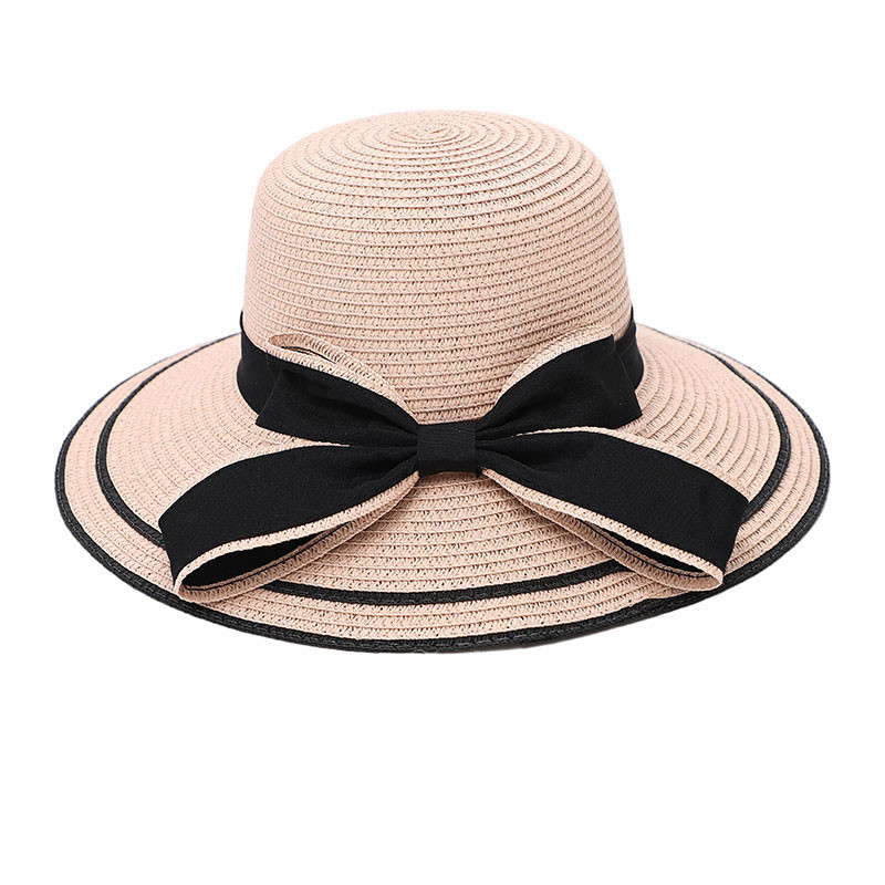Pink Bowknot Design Patchwork Straw Hat | Rotita.com - USD $9.98 | rotita.com