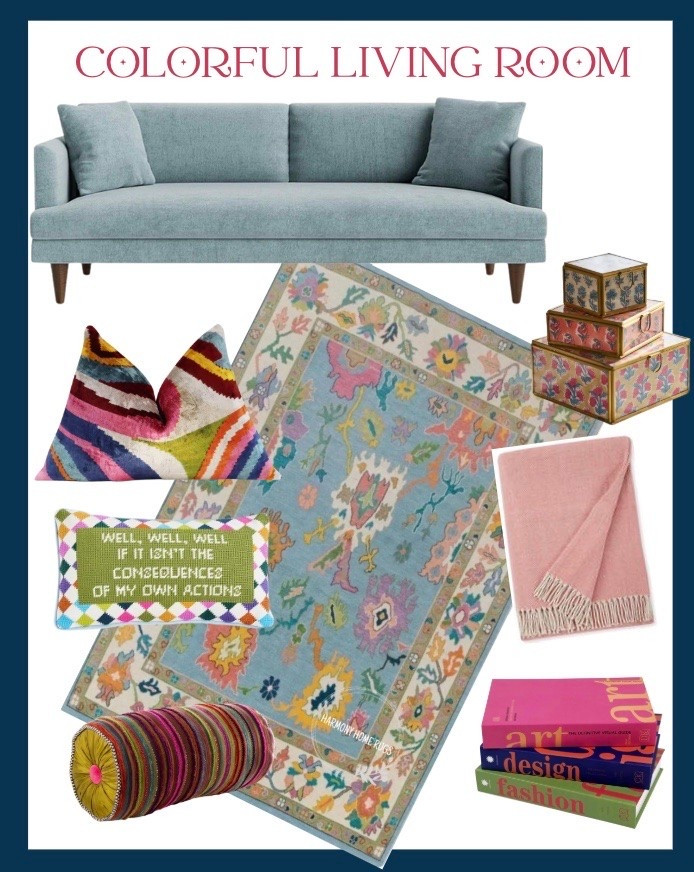 Express yourself with a colorful living room. If you’re not ready to do full color, you can incorporate some pieces to lively up your room

#LTKHome