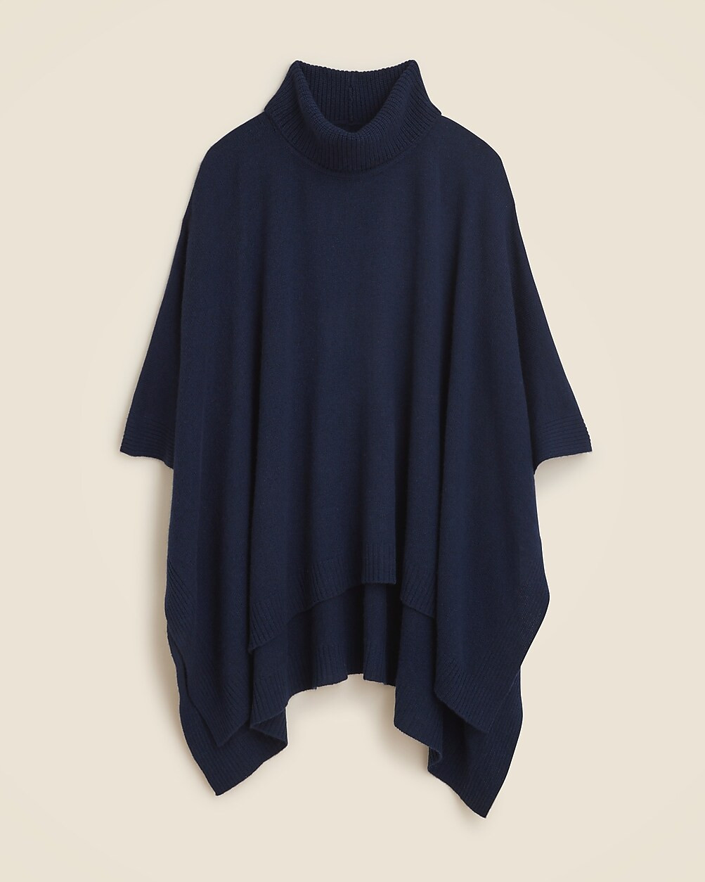 Wool-cashmere blend turtleneck poncho | J. Crew US