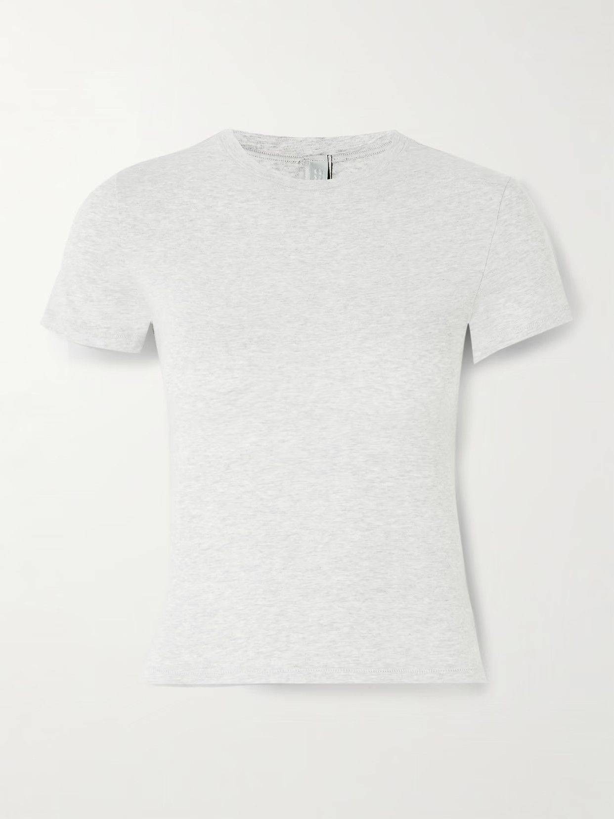 SKIMS - Stretch-cotton Jersey T-shirt - Light Heather Grey | NET-A-PORTER (UK & EU)