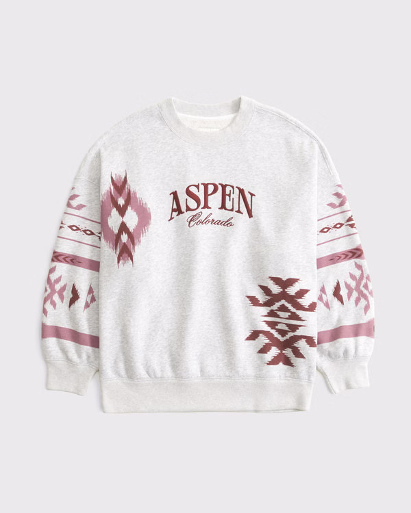 Aspen Oversized Sunday Crew | Abercrombie & Fitch (US)
