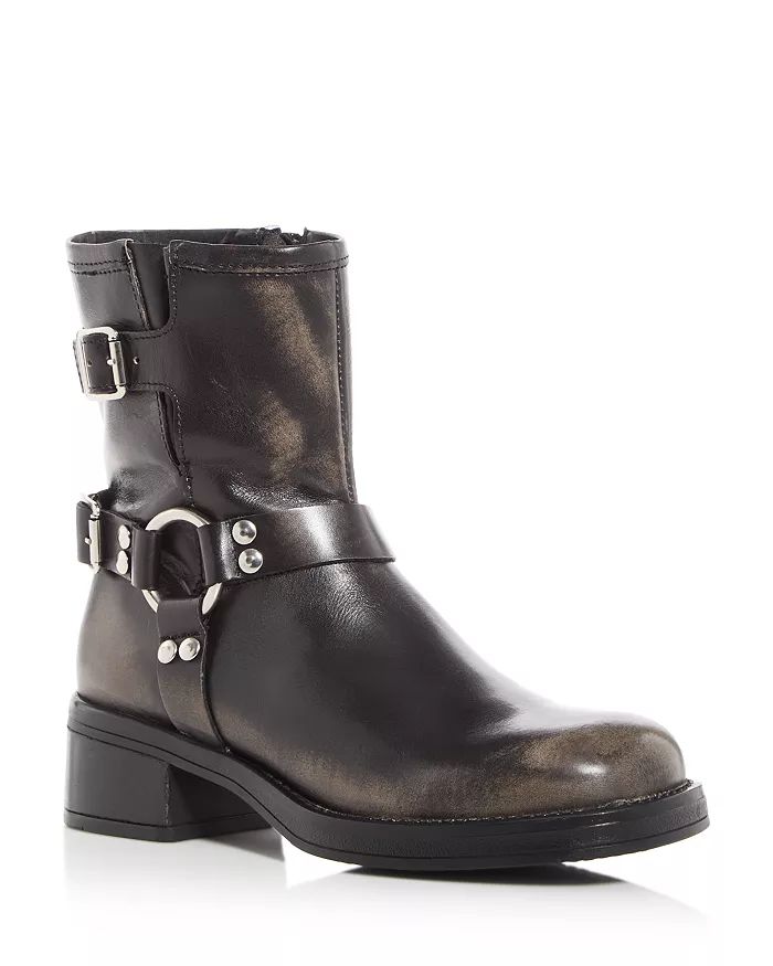 Women's Brixton Harness Strap Studded Moto Boots | Bloomingdale's (US)