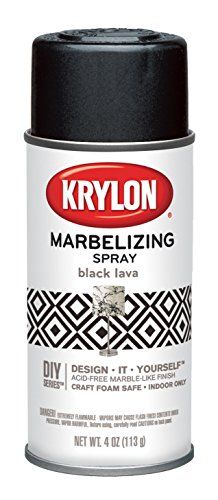 Krylon I00601 Marbelizing Spray Decorative Finishes, Black Lava, 4 Ounce Krylon I00601 Marbelizing S | Amazon (US)