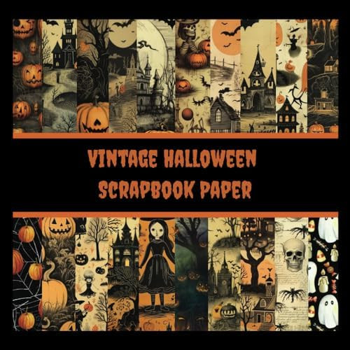 Vintage Halloween Scrapbook Paper: Halloween Ephemera Craft Paper Pad For Scrapbooking, Mixed Med... | Amazon (US)