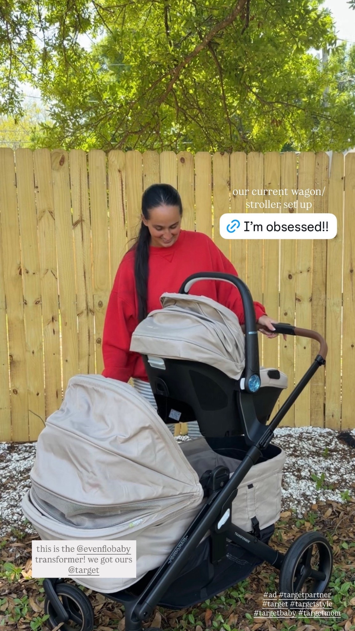 #ad the best travel stroller that I have tried! @evenflobaby @target #TargetPartner #Target #Targetstyle #targetbaby #targetmom