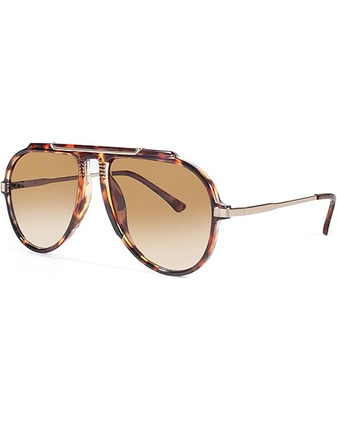 Amazon.com: mosanana Trendy Oversized Big Aviator Retro 70s 2025 Sunglasses for Women Men Cute Vi... | Amazon (US)