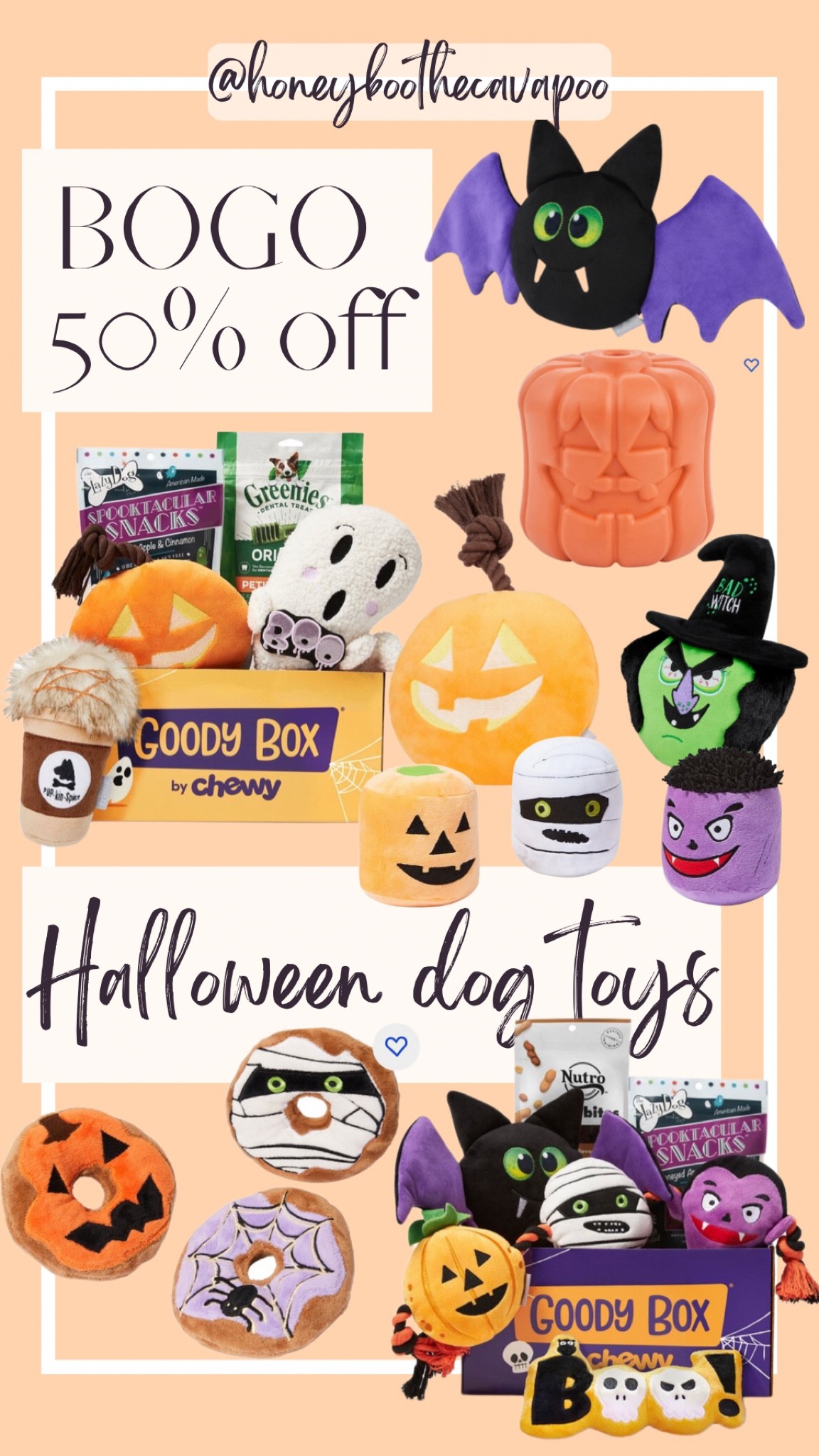 #halloween #chewy #pet #dog #ltkdog #bogo

dog mom dog toy pet favorites cute pet toys dog must haves chewy buy one get one 50% off sale pumpkin bat witch mummy Frankenstein donut goody box subscription box bat spider fall 

#LTKSeasonal #LTKsalealert #LTKHalloween