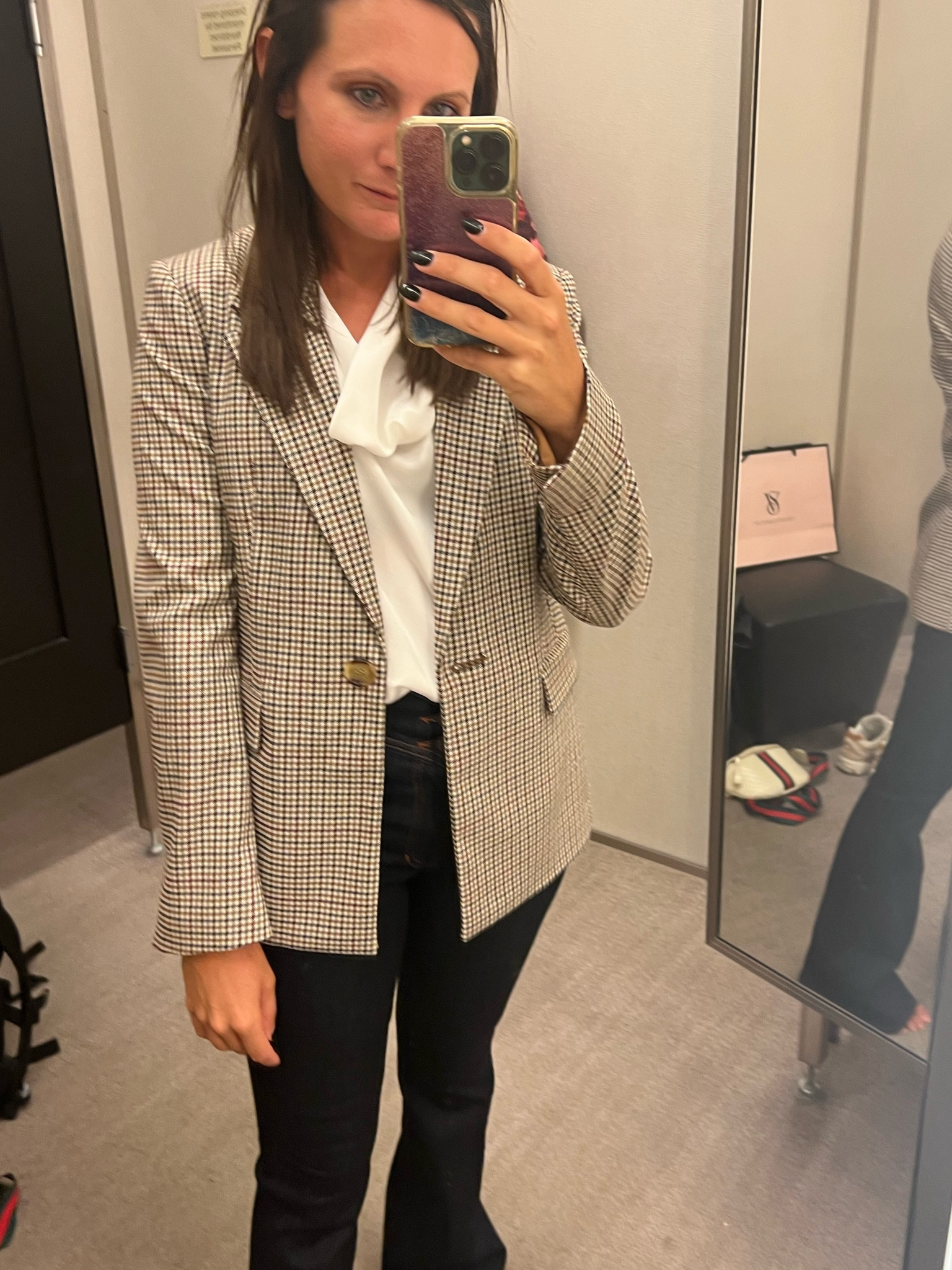 Work wear
Business casual
Professional
Checkered blazer
High waist dark blue Jean denim flare jeans
Plain white work top
Fall outfit
Office
Nordstrom anniversary sale
NSale


#LTKxNSale #LTKSeasonal #LTKworkwear