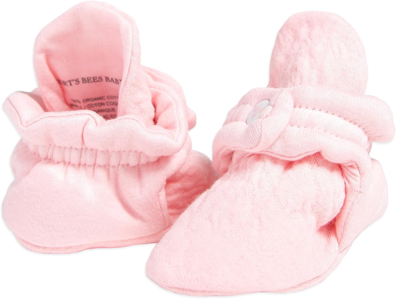 Burt's Bees Baby Baby Booties, Organic Cotton Adjustable Infant Shoes Slipper Sock | Amazon (US)