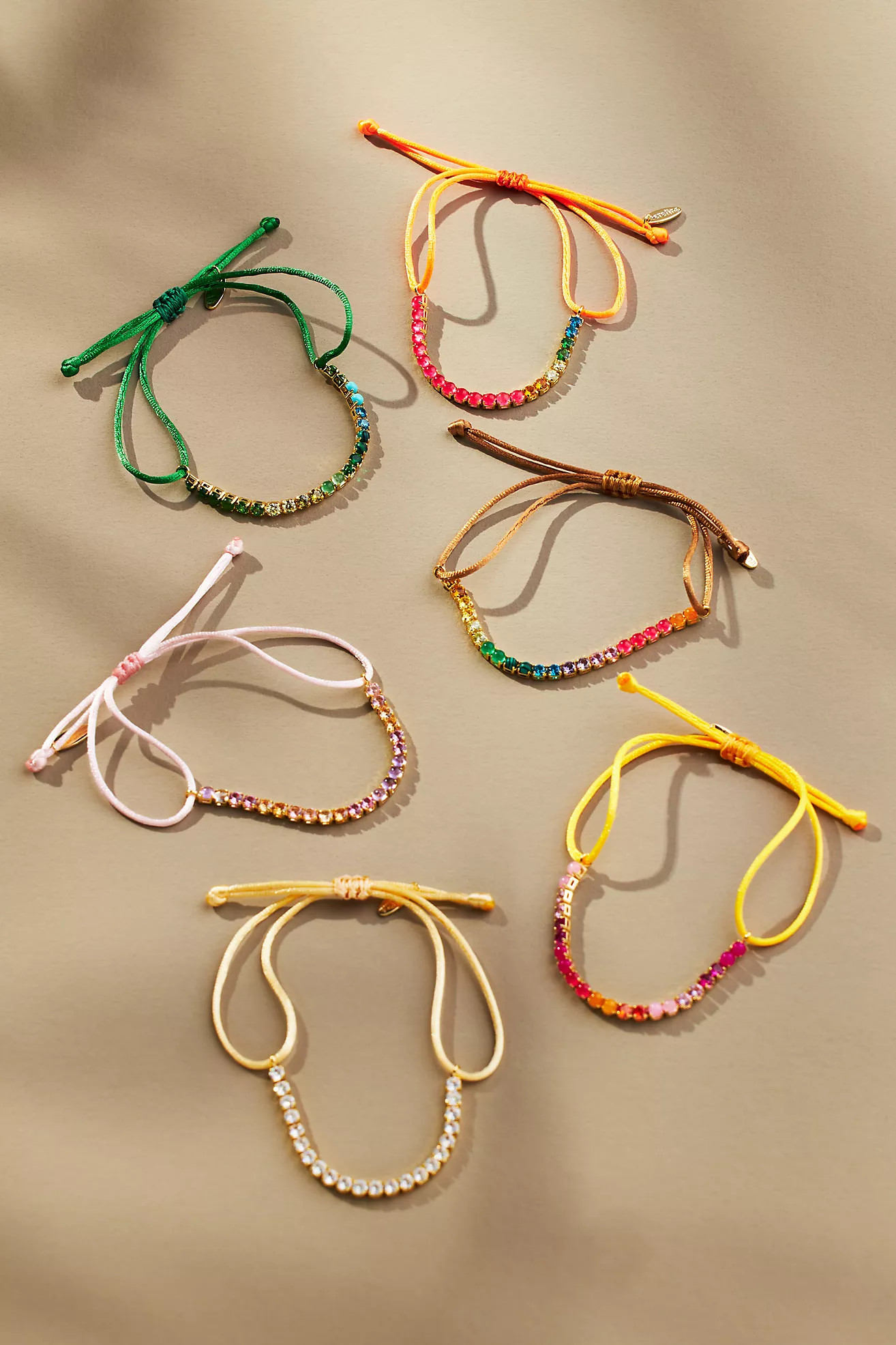Crystal Adjustable Cord Bracelet | Anthropologie (US)