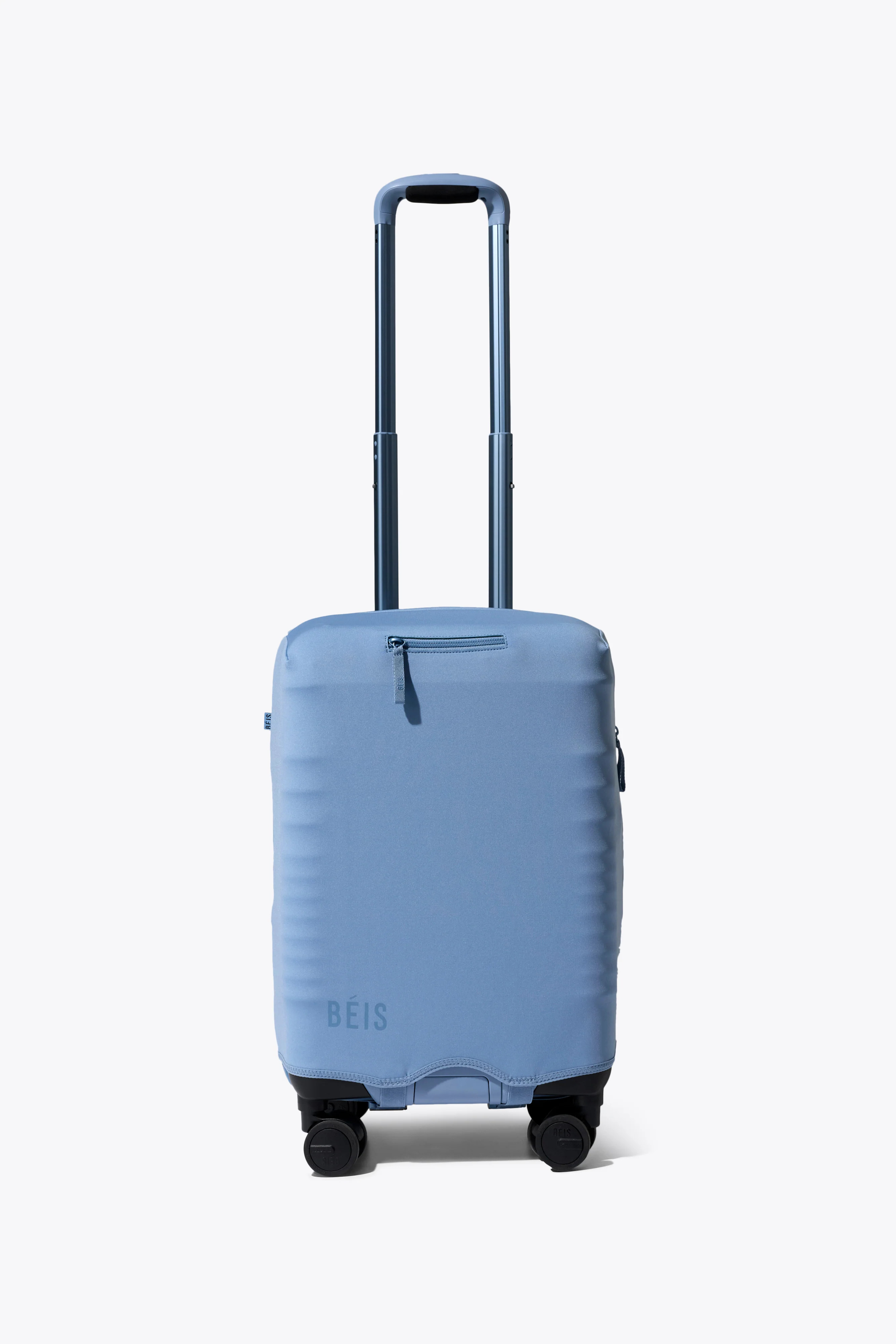 BÉIS ‘The Hybrid Carry-On Luggage Cover’ in Dusty Blue - Blue Hybrid Carry-On Luggage Cover ... | BEIS