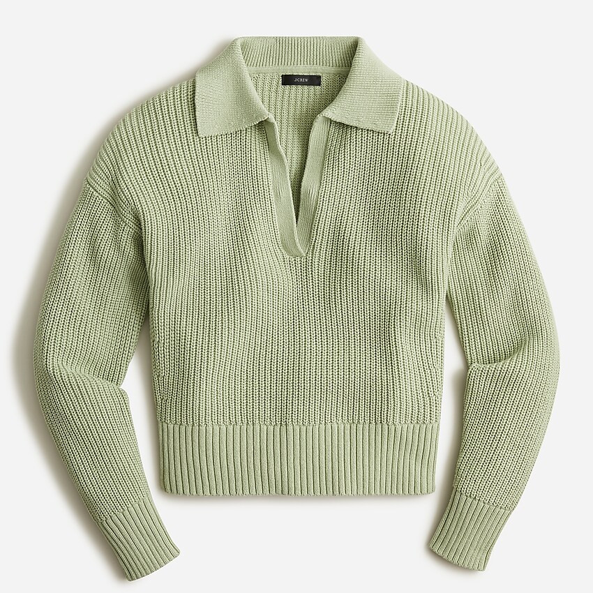 Collared cotton beach sweater | J. Crew US