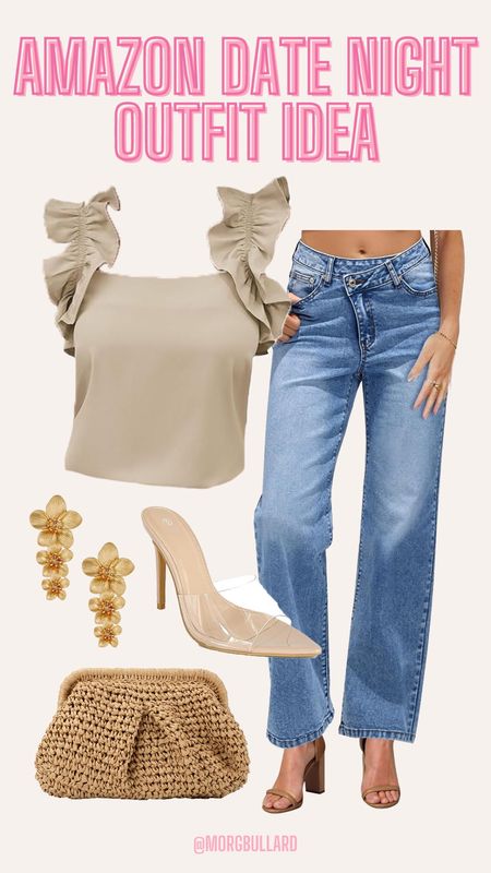 Amazon date night outfit | Amazon fashion | girls night out look | Amazon jeans | Amazon clear heels | Amazon summer outfit 

#LTKFindsUnder100 #LTKSeasonal #LTKStyleTip