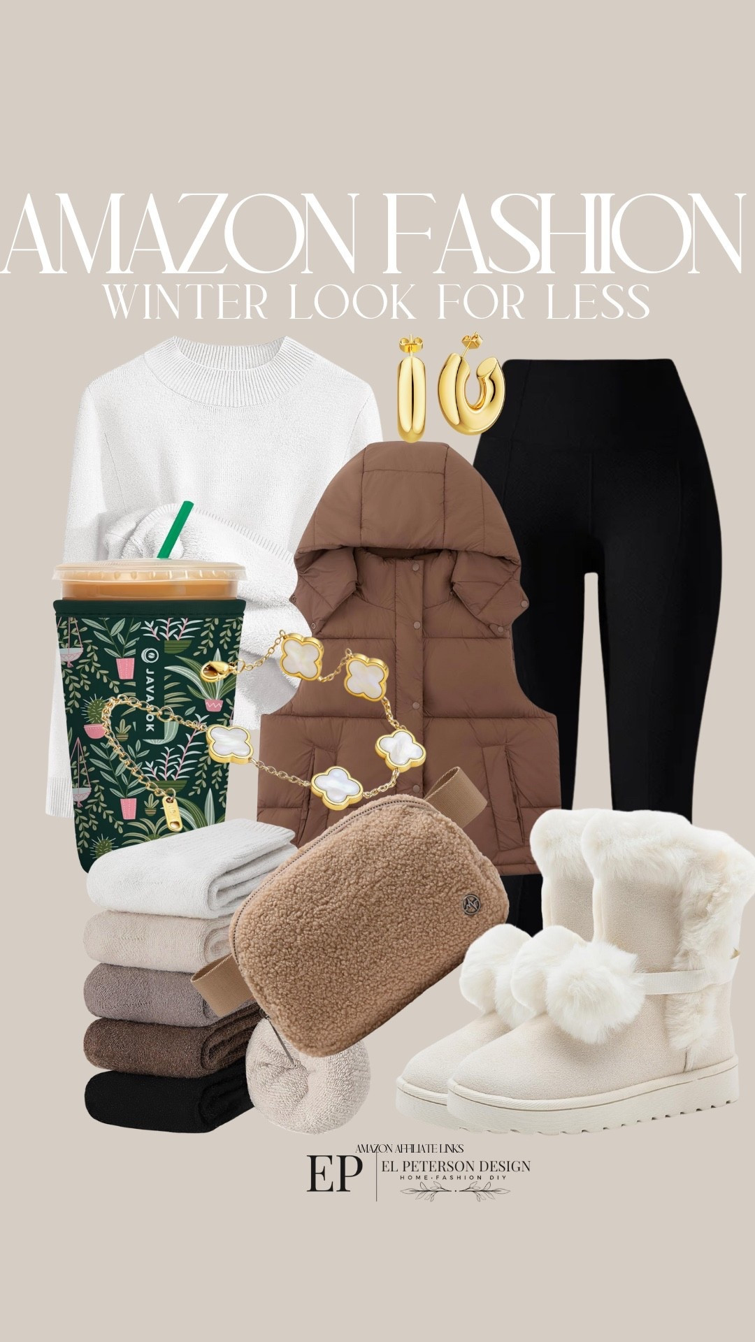 Amazon
Fleece shirt
Leggings
Boots
Belt bag
Socks
Reusable insulated cups
Bracelet 
Vest 

#LTKFindsUnder50 #LTKFindsUnder100