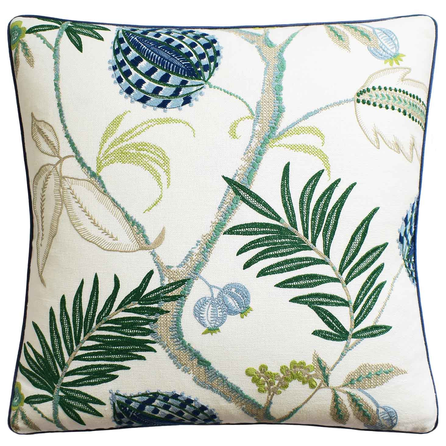 Magalia Pillow, Azure, Pair | Paloma & Co.
