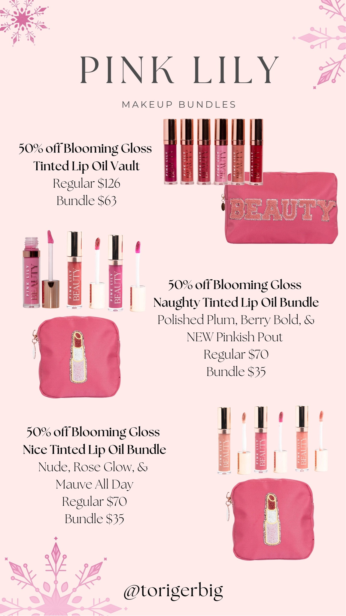 Pink Lily has their beauty bundles on sale now. Be sure to check them out. #Pinklily #Beauty #Sale.

#LTKstyletip #LTKsalealert #LTKCyberWeek