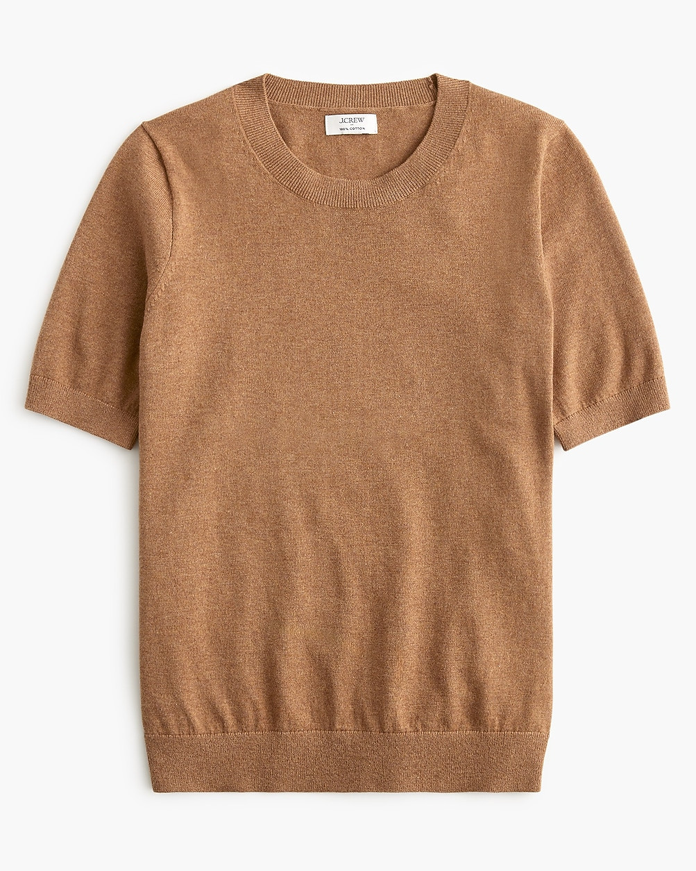 Short-sleeve cotton crewneck sweater | J.Crew Factory