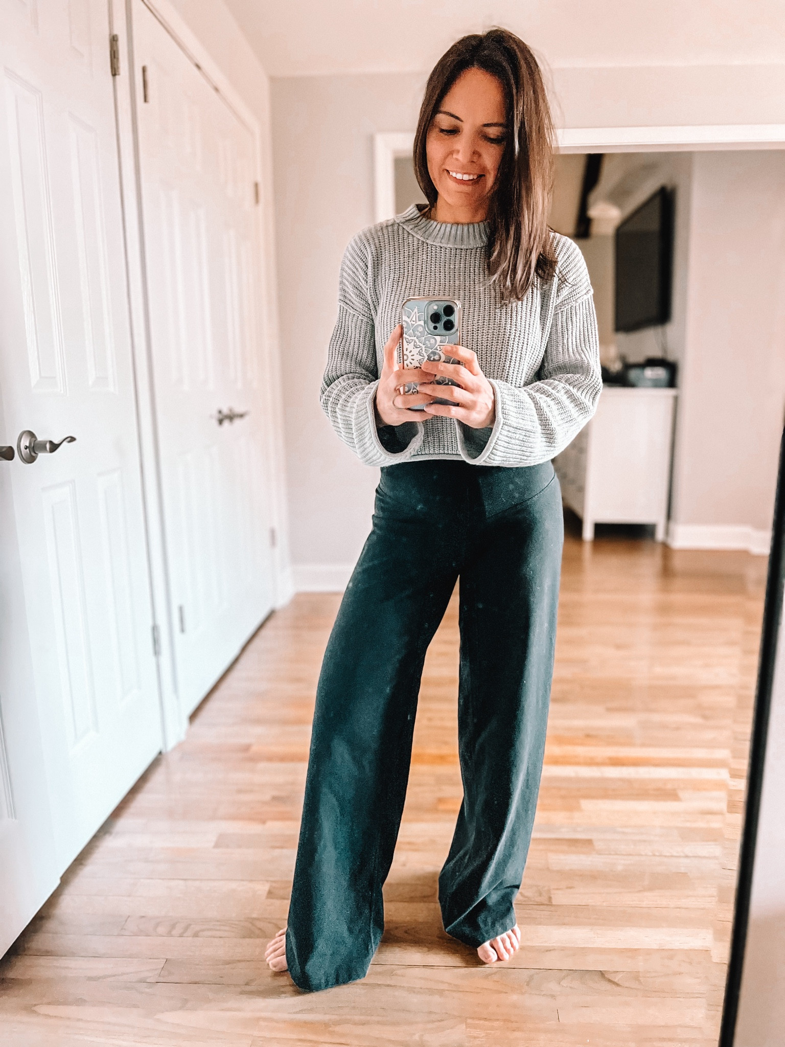 Feb fit recap: power chill wide leg pants & crop sweater 

#LTKSeasonal #LTKover40 #LTKfindsunder50