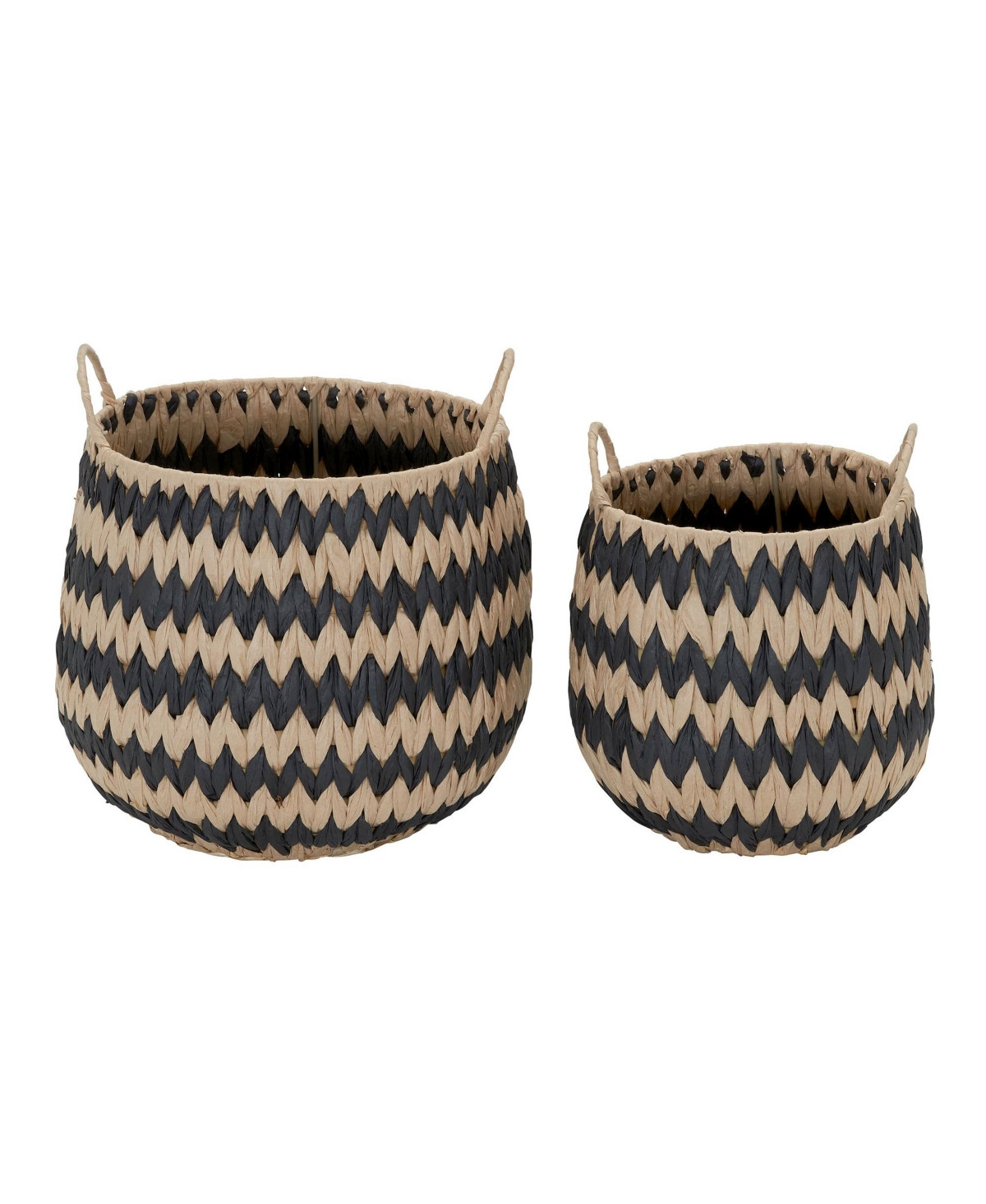 Household Essentials Woven Basket, Set of 2 Decorative Baskets, Large and Small - Natural | Macy's
