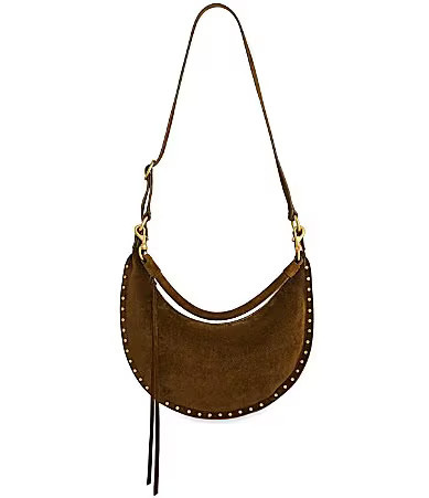 REBECCA MINKOFF Darren Suede Small Crescent Crossbody Bag - Vintage | Dillard's