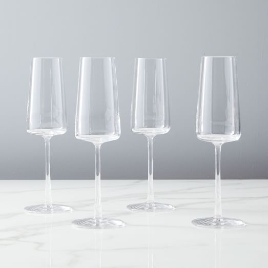 Horizon Lead-Free Crystal Champagne Flute Sets | West Elm (US)