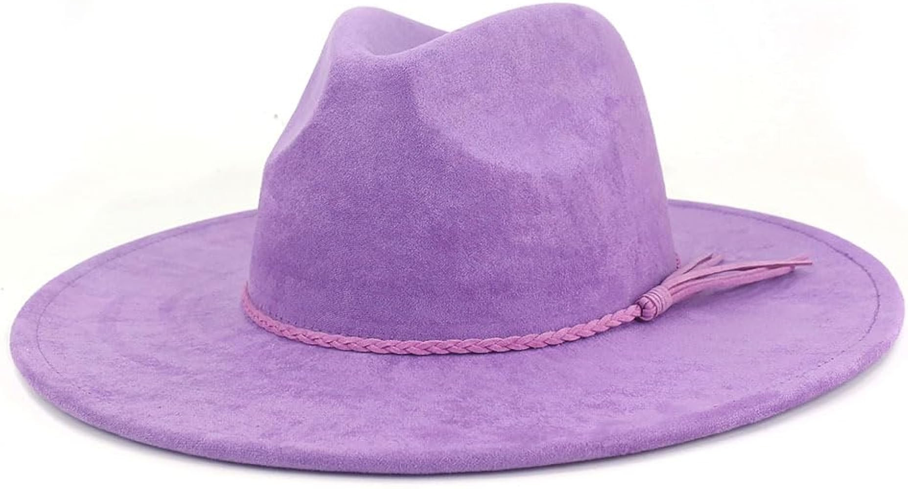 LIDHAY Big Wide Brim Fedora Hats for Women Men Western Suede Hat Large Felt Panama Hat Rancher Ha... | Amazon (US)