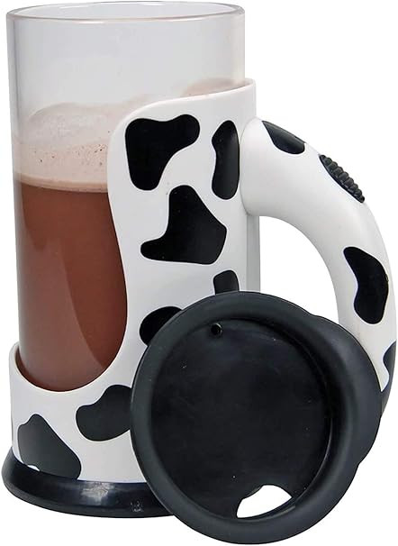 Hog Wild Moo Mixer Supreme Chocolate Milk Mixing Cup - Automatically Mixes Powder and Syrup - Sti... | Amazon (US)