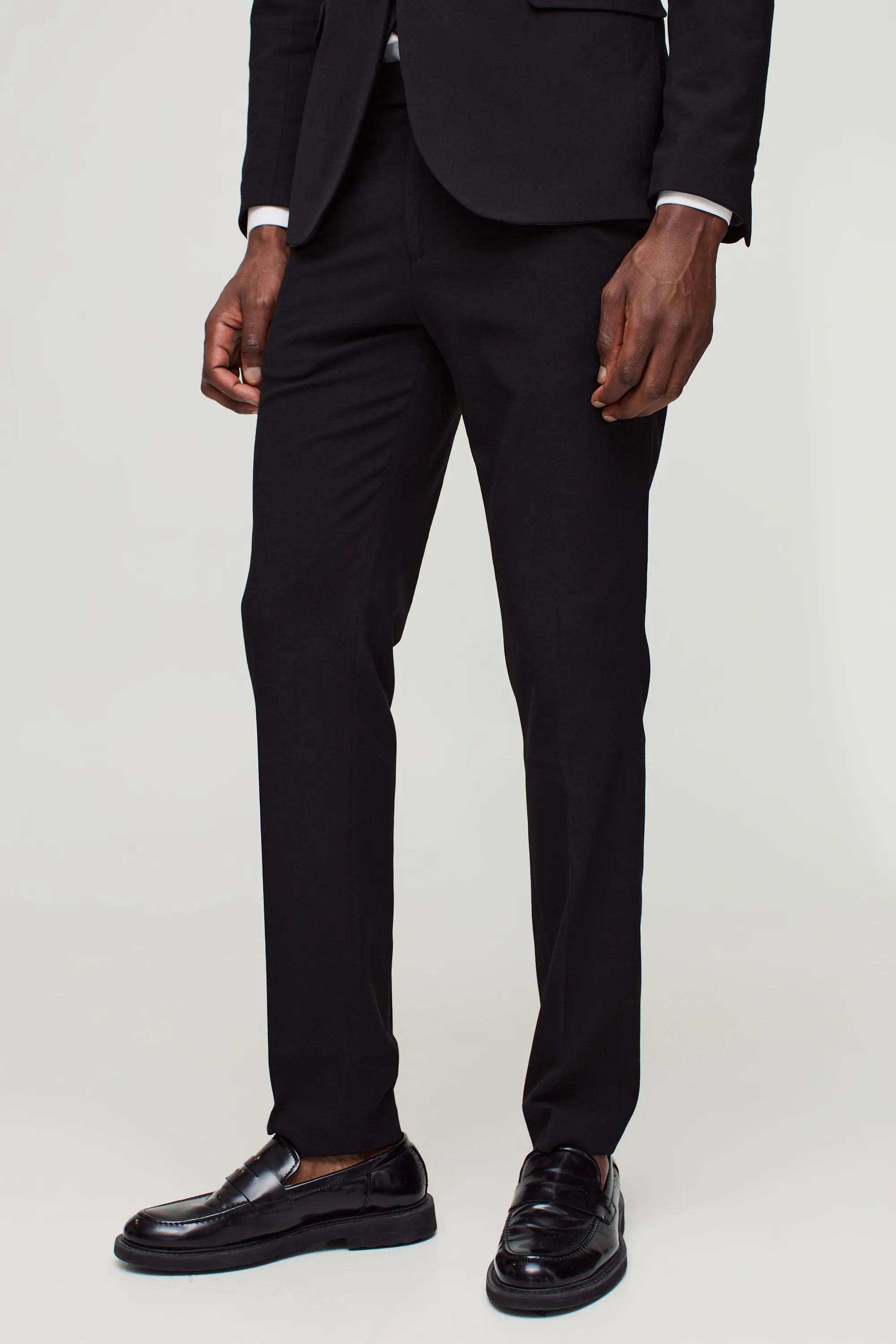 Skinny Black Dress Pants | boohooMAN (US & Canada)