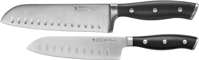 HENCKELS Forged Accent Razor-Sharp 2-pc Knife Set, Santoku Knife 5 Inch, Santoku Knife 7 Inch, Ge... | Amazon (US)