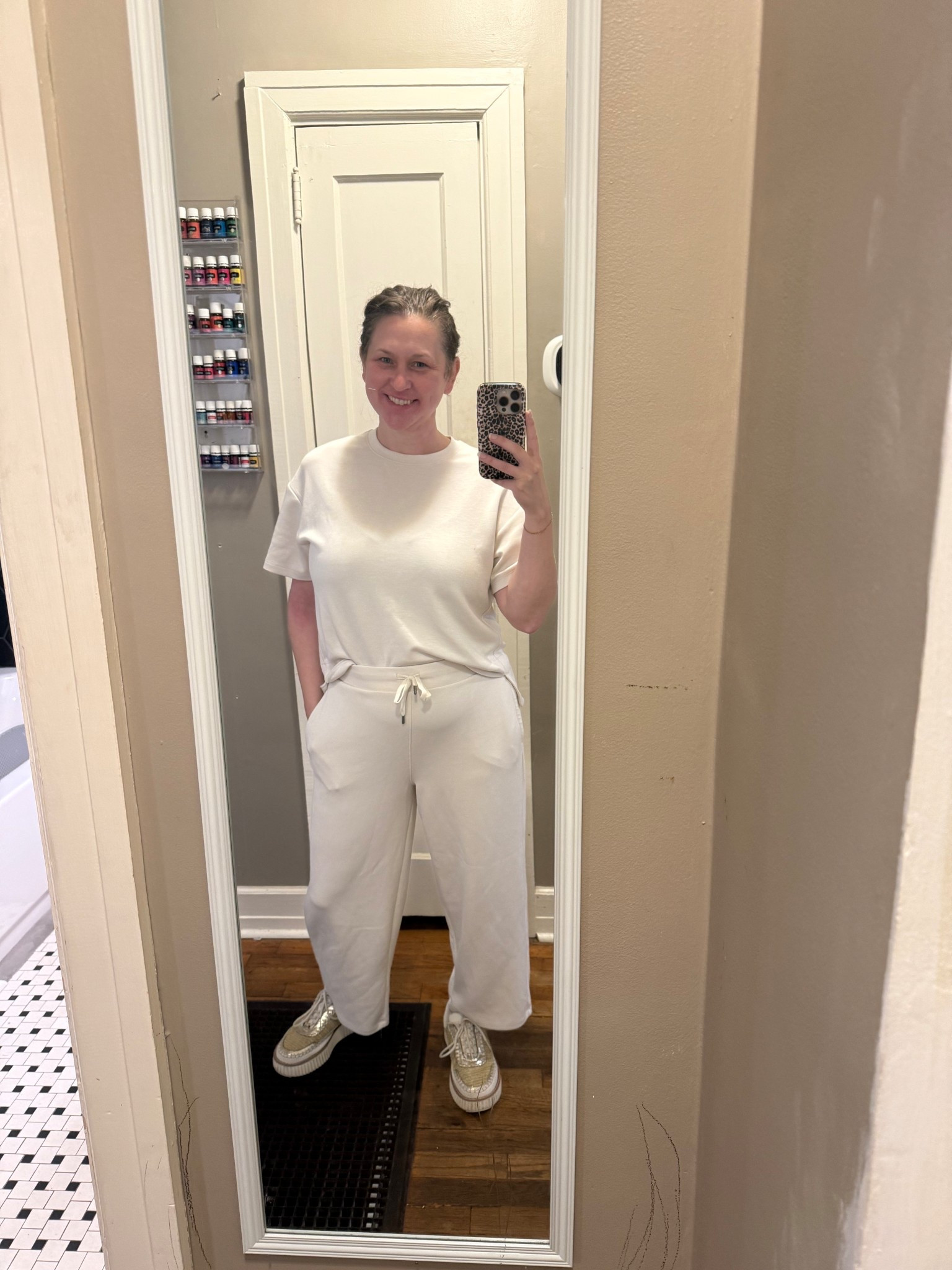 This is such a cute elevated casual look! 
Fit check:
+ the top is oversized so I size down to a medium. 
+ These pants are a large  I think they’re out of stock, but I’ve linked the shorts that will match the top.

#LTKOver40 #LTKSeasonal #LTKActive