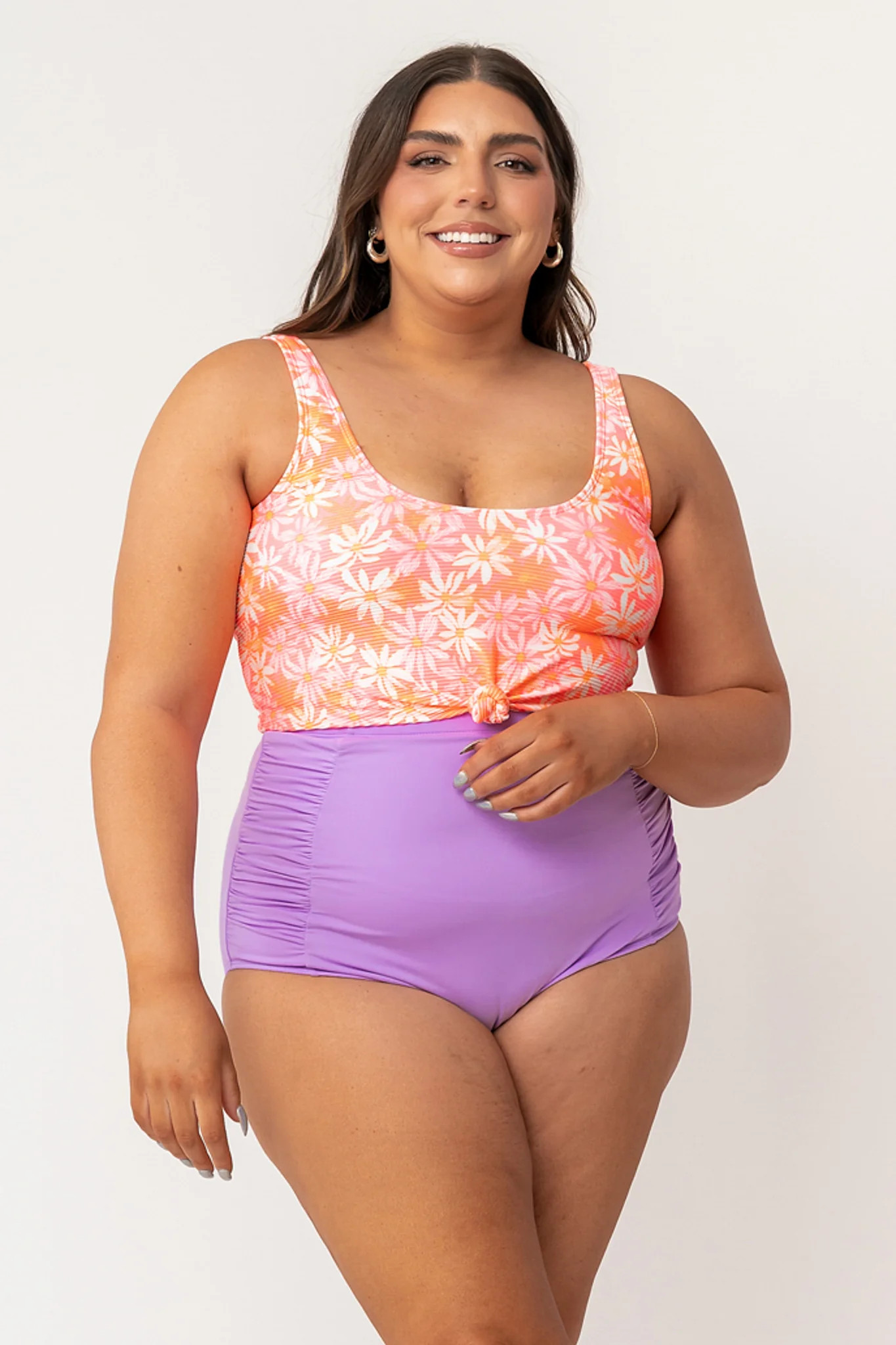 Traveler Top | Pretty in Pink Floral | Coral Reef Swim