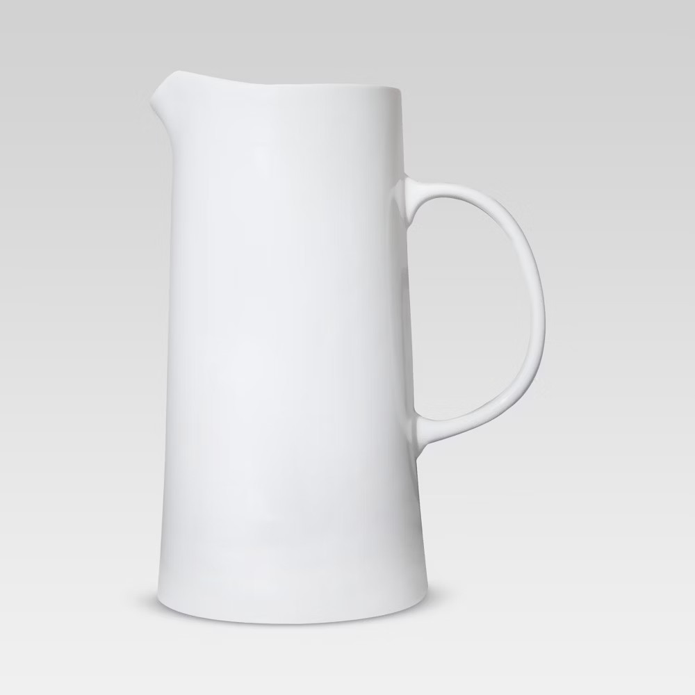 64oz Porcelain Beverage Pitcher White - Threshold | Target
