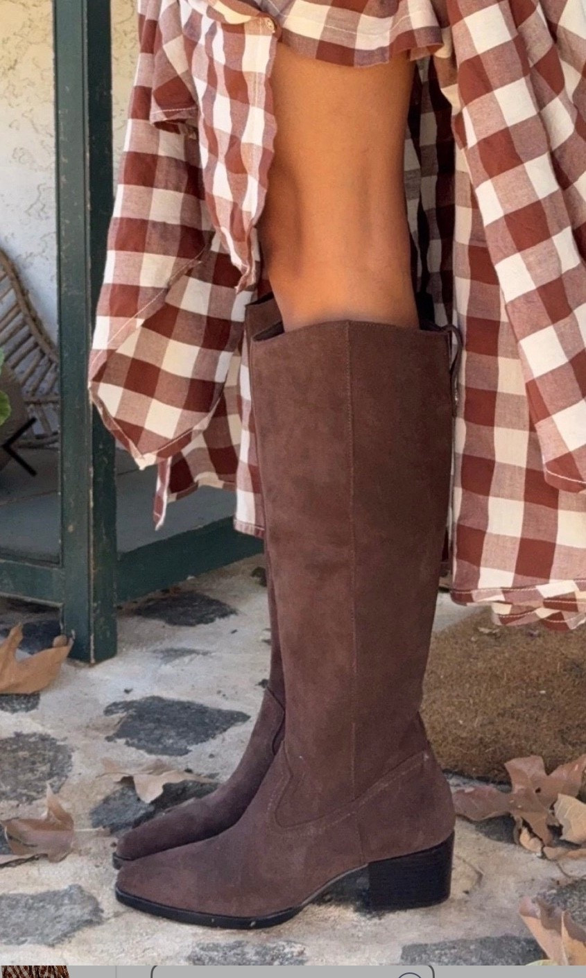 Western boots
Cowboy boots 
Boots 
Fall outfit 
Plaid dress #LTKStyleTip #LTKShoeCrush

#LTKSeasonal