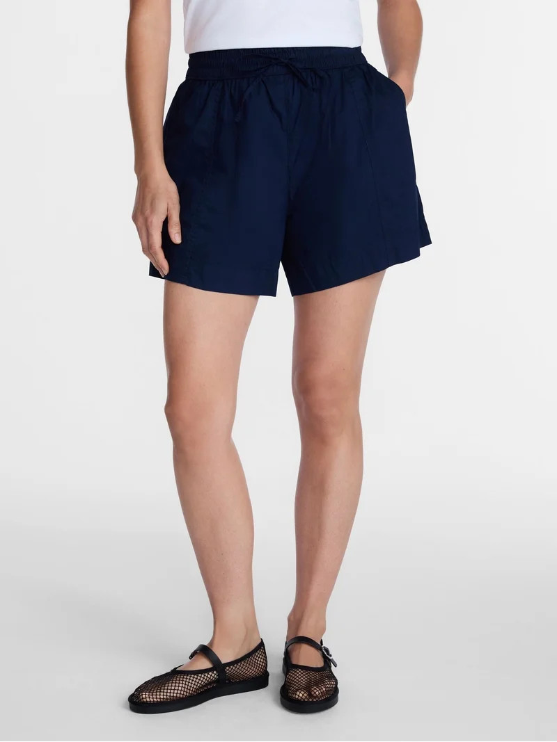 Time and Tru Women's Poplin Short, Sizes XS - XXXL | Walmart (US)