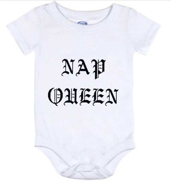 Baby onesie Nap Queen one piece body suit funny baby shirt for infant tee shirt baby outfit | Etsy (US)
