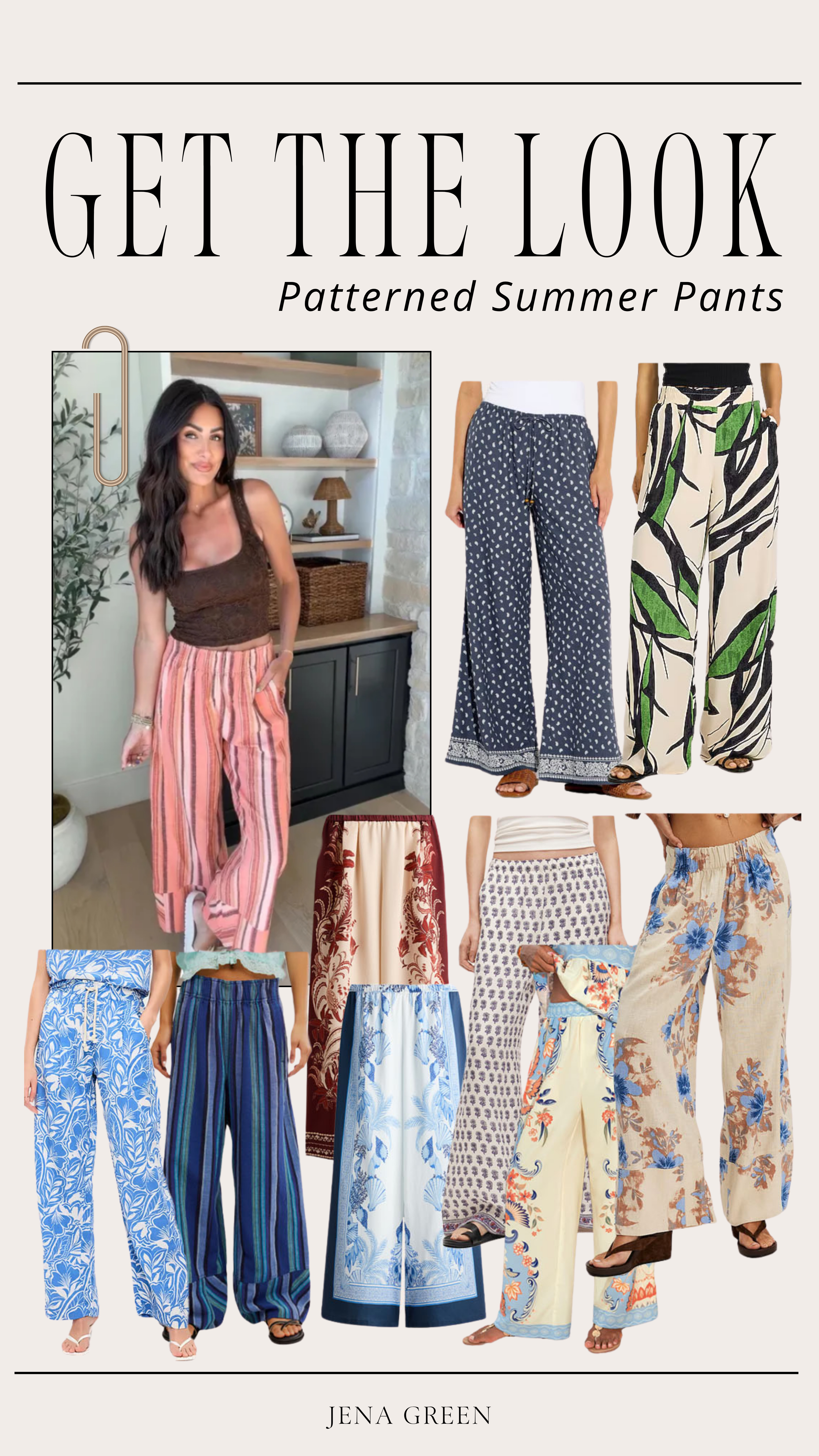 Patterned Summer Pants | Striped Pants   

 #LTKootd #LTKSeasonal