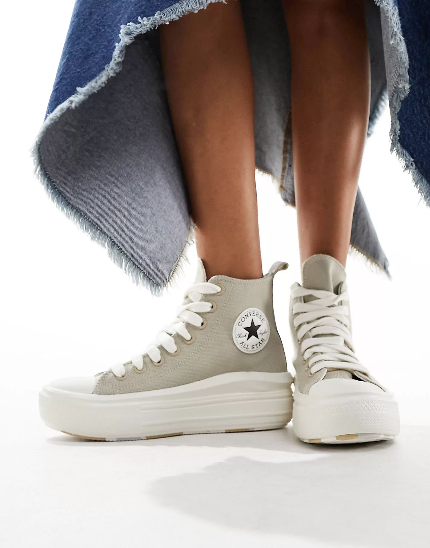 Converse Move trainers with chunky laces in stone | ASOS | ASOS (Global)