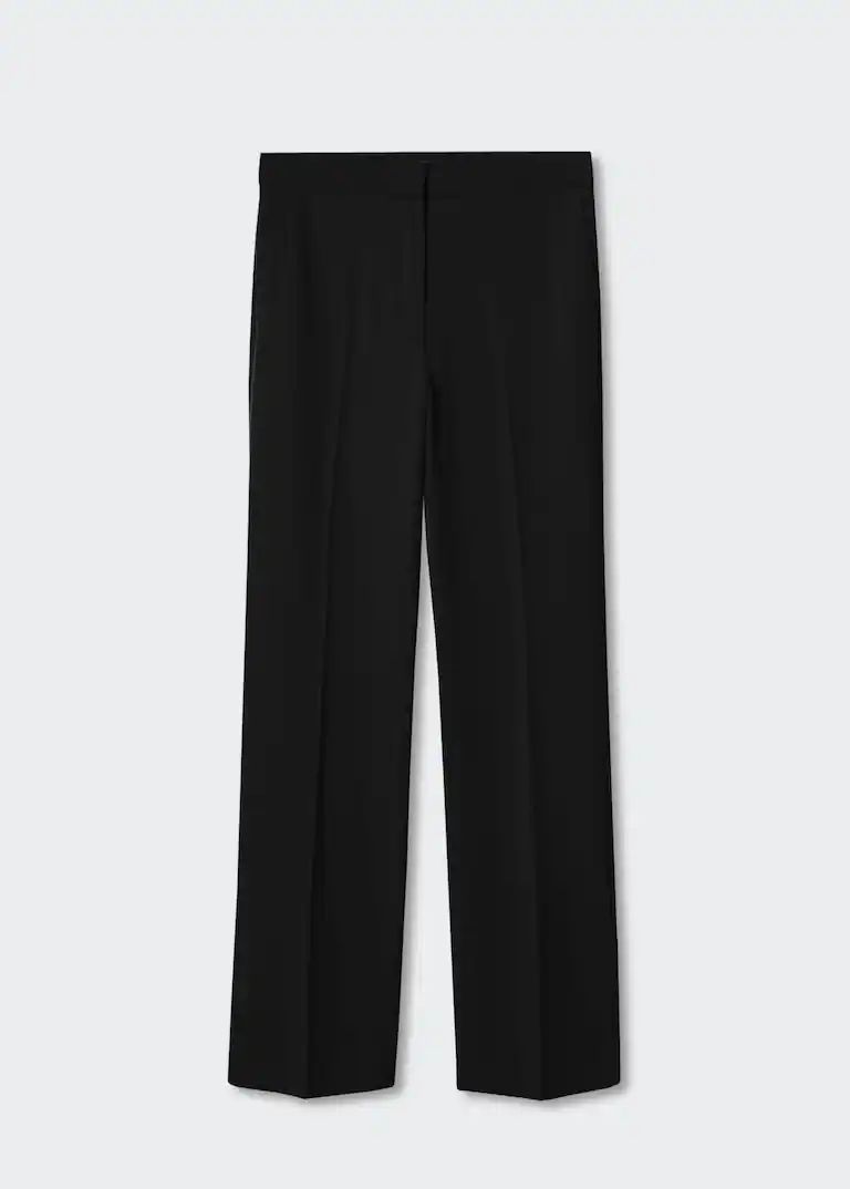High-waist palazzo trousers -  Women | Mango United Kingdom | MANGO (UK)