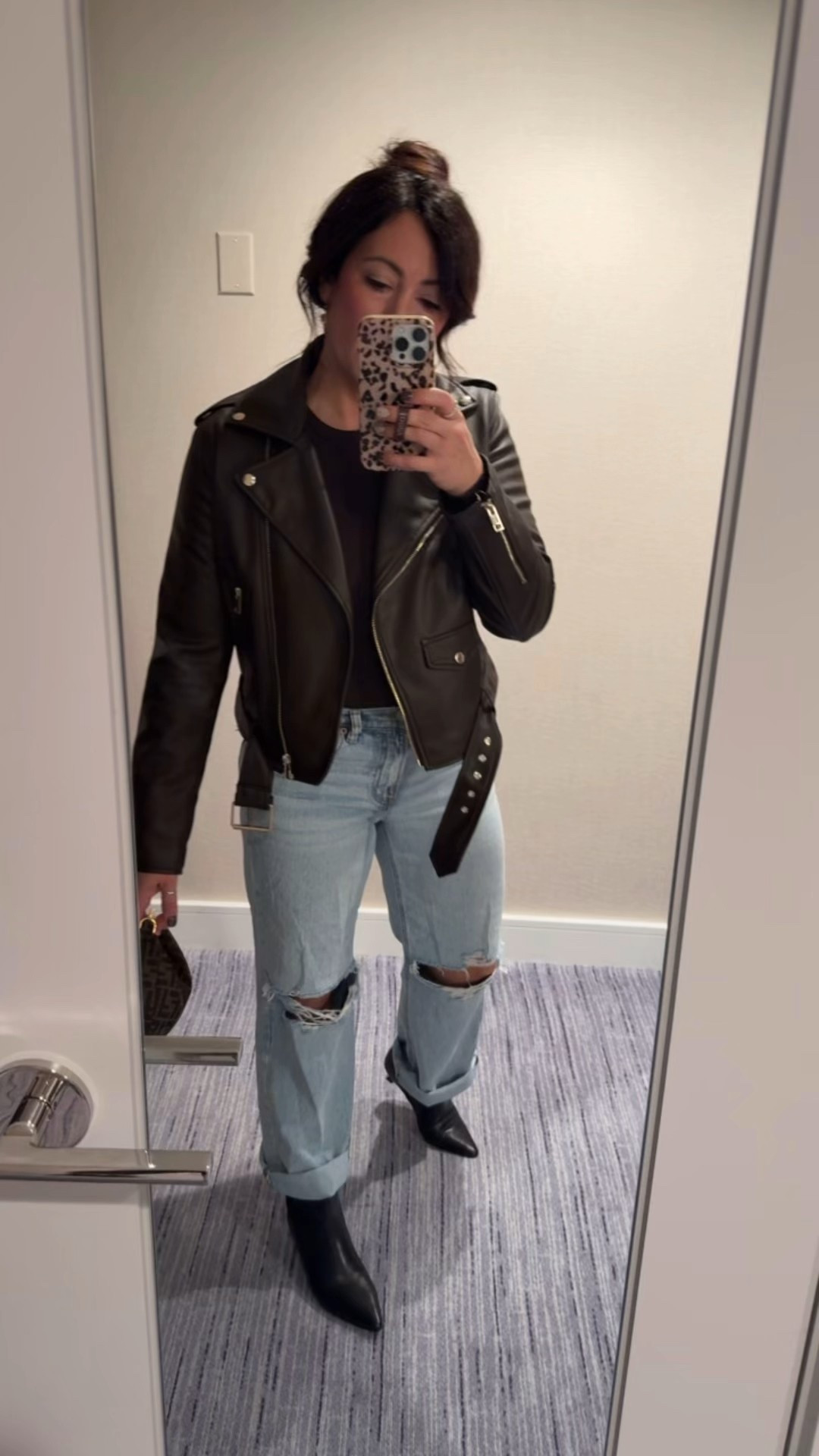 • medium jacket 
• size 8 tee
• size 6 denim 
• boots true to size 


#LTKStyleTip #LTKFindsUnder50 #LTKHoliday