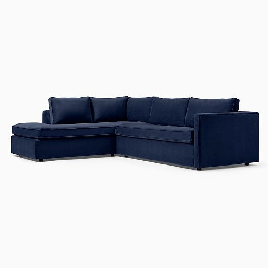 Harris 2-Piece Bumper Chaise Sectional (100"&ndash;116") | West Elm (US)
