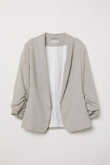 H & M - Shawl-collar Jacket - Beige | H&M (US + CA)