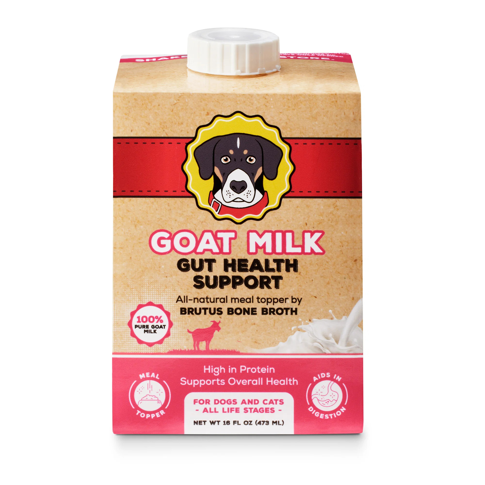 Goat Milk by Brutus Broth \u2014 100% Pure, Goat Milk for Dogs & Cats | Brutus Broth