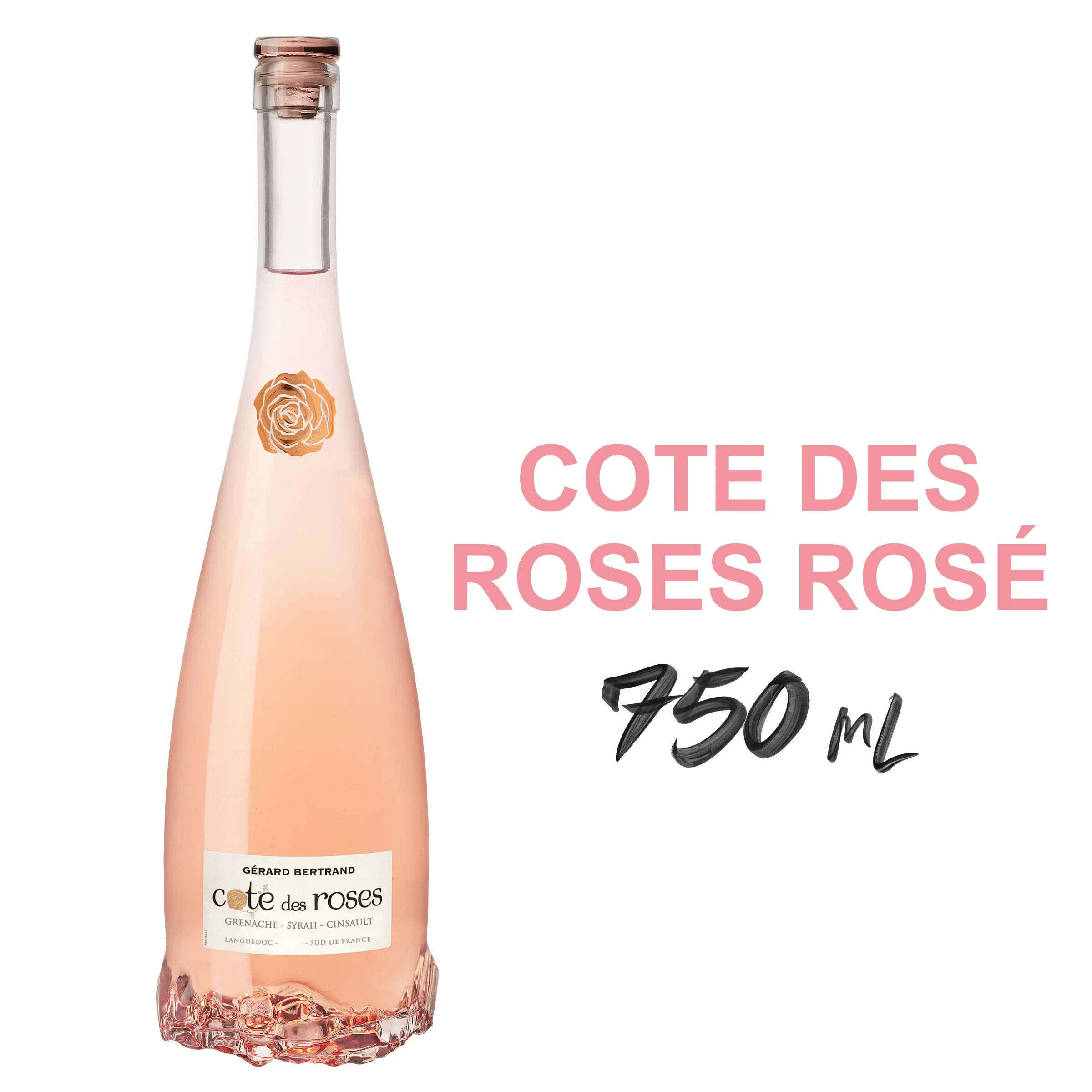 Cote des Roses Rose, French Rose Wine, 750 mL Bottle - Walmart.com | Walmart (US)